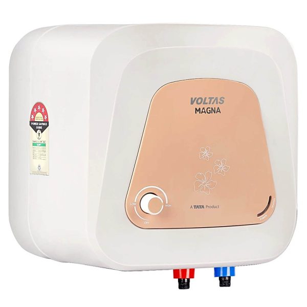 Voltas Magna 10, 10 Litre Storage Water Heater with 5 Star Rating, 8 Bar Pressure and Temperature Control Knob, White