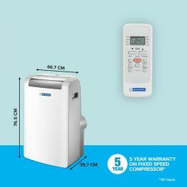 BlueStar PC12DB 1 Ton Fixed Speed Portable AC with Self Diagnostics, White