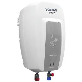 Voltas Insta, 3 Litre (3000W) Instant Water Heater with 5 Star Rating and 6.5 Bar Pressure, White