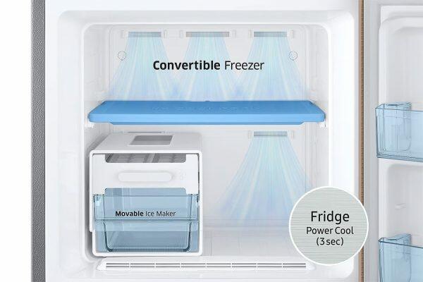 Samsung 236L 2 Star Double Door Refrigerator (RT28CB732C2, Cotta Charcoal)