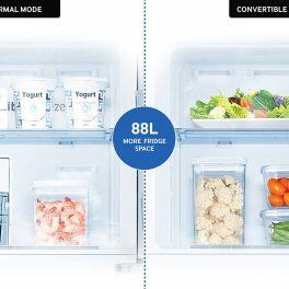 Samsung 236L 2 Star Double Door Refrigerator (RT28CB732C2, Cotta Charcoal)