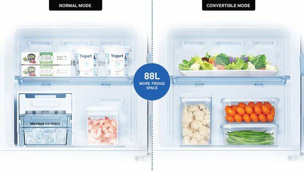 Samsung 236L 2 Star Double Door Refrigerator (RT28CB732C2, Cotta Charcoal)