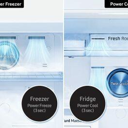 Samsung 236L 2 Star Double Door Refrigerator (RT28CB732C2, Cotta Charcoal)