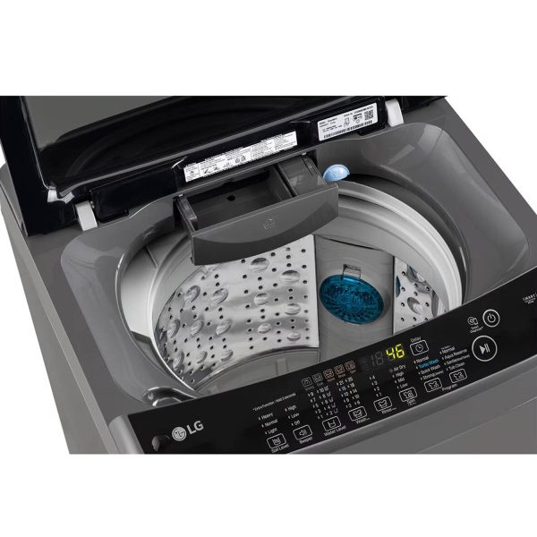 LG T90AJMB1Z, 9 KG Fully Automatic Top Load Machine with Smart Inverter Motor, Auto Tub Clean and Smart Diagnostics, Middle Black