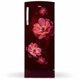 Whirlpool 215 Impro PRM 4S Inv, 192 Litre 4 Star Single Door Refrigerator with Inverter Compressor and Upto 7 Days Garden Freshness, Wine Antellia