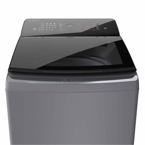 Bosch WOE802D7IN, 8 KG Fully Automatic Top Load Machine with Stainless Steel Drum and Digital Display, Dark Grey
