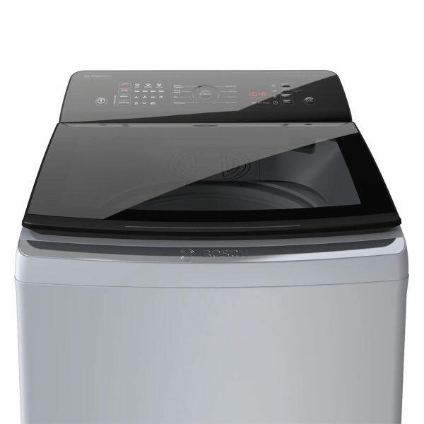 Bosch WOE802S7IN, 8 KG Fully Automatic Top Load Machine with Stainless Steel Drum and Digital Display, Silver