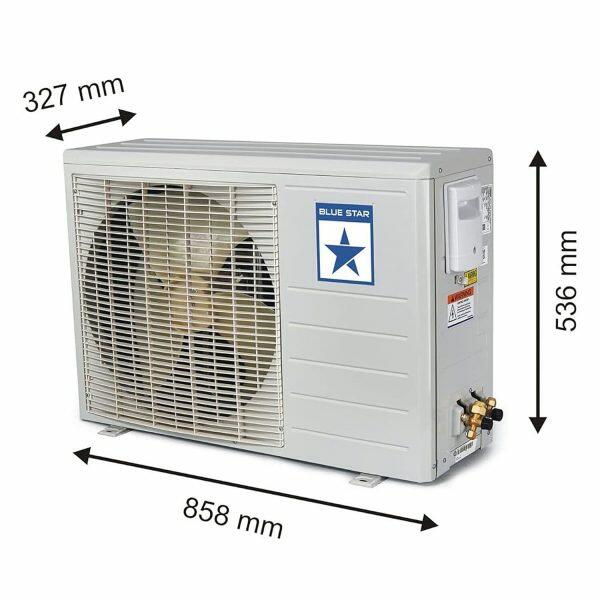 BlueStar IC518SNUR 1.5 Ton 5 Star Inverter Split Air Conditioner with 4 Way Swing, White