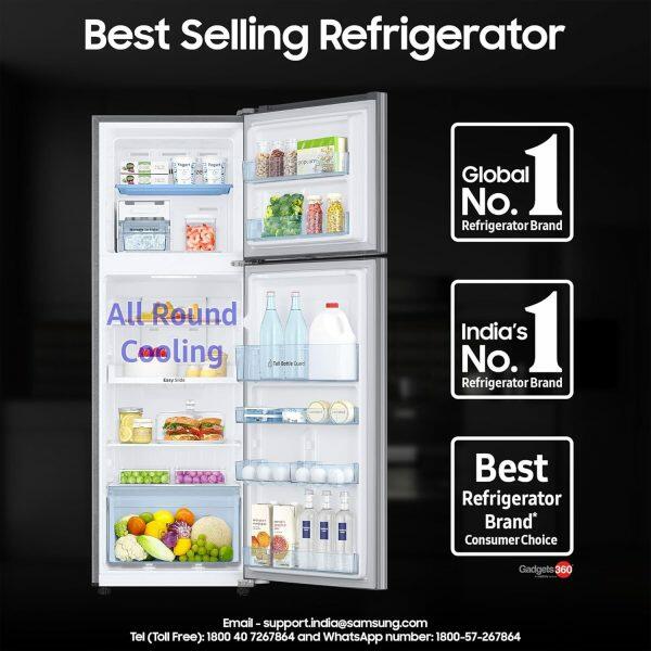 Samsung 256L 3Star Double Door Refrigerator (RT30C3733S8 ,Elegant Inox)