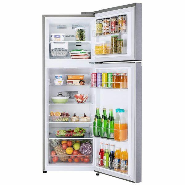 LG 246L 3 Star Double Door Refrigerator (GL-S262SDSX, Dazzle Steel)