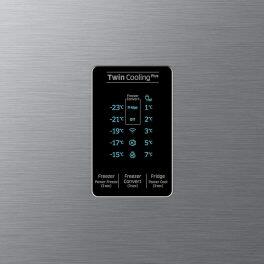 Samsung 385L 3 Star Double Door Refrigerator (RT42C553ESL/HL, Clean Steel)