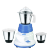 Boss B222, 500 Watt 3 Jar Mixer Grinder with 3 Variable Speed and 18000 RPM, Blue/White