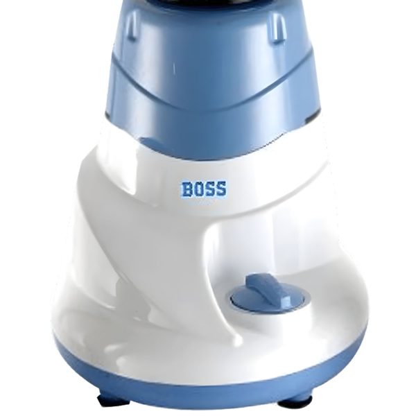 Boss B222, 500 Watt 3 Jar Mixer Grinder with 3 Variable Speed and 18000 RPM, Blue/White