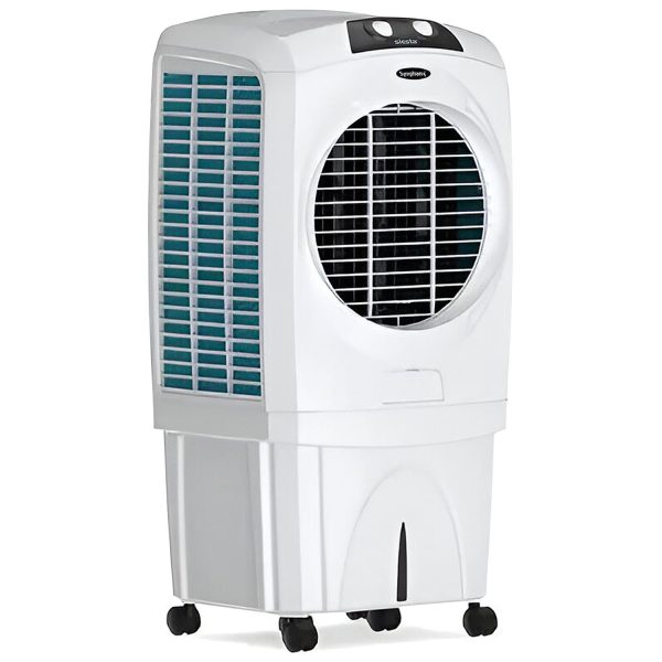 Symphony Siesta 95 Desert Cooler with Honeycomb Pad & Fan, White