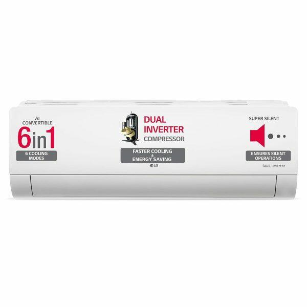 LG TS-Q12BNXE 1 Ton 3 Star Inverter Split AC with 6-in-1 Convertible, White