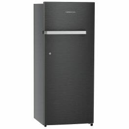 Liebherr DNBBSC 2211, 222L 3 Star Inverter, Direct Cool, Bar Handle, Single Door Refrigerator, 20 Years Warranty on Compressor with Humidity Controller, Black Steel