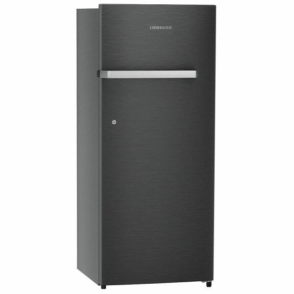 Liebherr DNBBSC 2211, 222L 3 Star Inverter, Direct Cool, Bar Handle, Single Door Refrigerator, 20 Years Warranty on Compressor with Humidity Controller, Black Steel
