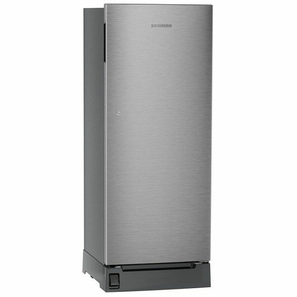 Liebherr DFPSIC 2221, 222L 3 Star Inverter,Direct Cool, Handsfree Open with Foot Pedal base drawer, Single Door Refrigerator,20 Yrs Warranty on Compressor, Silver Steel