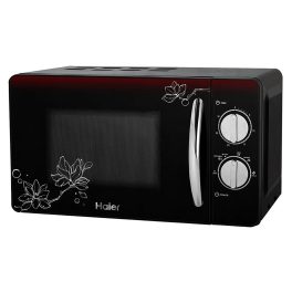 Haier HIL2001MFPH, 20 Litre Solo Microwave Oven with 6 Multi Power Level and Keep Warm Feature, Black