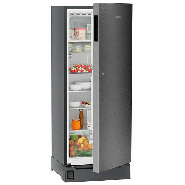Liebherr DFPSIC 2221, 222L 3 Star Inverter,Direct Cool, Handsfree Open with Foot Pedal base drawer, Single Door Refrigerator,20 Yrs Warranty on Compressor, Silver Steel