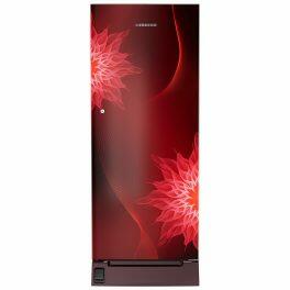 Liebherr DFPRMC 2021, 202L 3 Star Inverter, Direct Cool Single Door Refrigerator, Handsfree, Foot Pedal, Base Drawer,Bar Handle, 20 Years Warranty on Compressor, Red Majestic