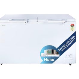 Haier HFC-500DM5 Double Door Convertible Deep Freezer with 5 Star Rating, White