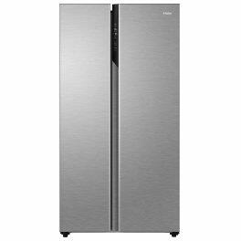 Haier 602 Litre Side by Side Refrigerator, Shiny Steel (HRS-682SS)