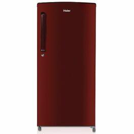 Haier 175 Litre 2 Star Single Door Refrigerator, Burgundy Red (HRD1962BBR)