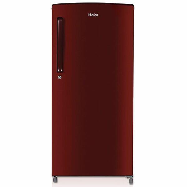 Haier 175 Litre 2 Star Single Door Refrigerator, Burgundy Red (HRD1962BBR)