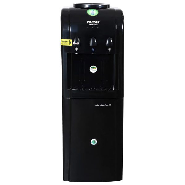 Voltas Pearl RB, Water Dispenser with 20 Litre Refrigerator with 3 Tap Cold, Hot and Normal, Black