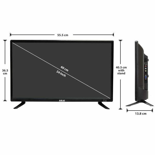 AKAI 60 cms HD Ready TV (AKLT24N-D53W, Black)