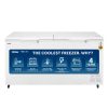 Haier HFC-385CM5, 385 Litre Combo Chest Freezer with Dual Condensor and Two Seperate Compartment with Upto 40% Energy Saving, White