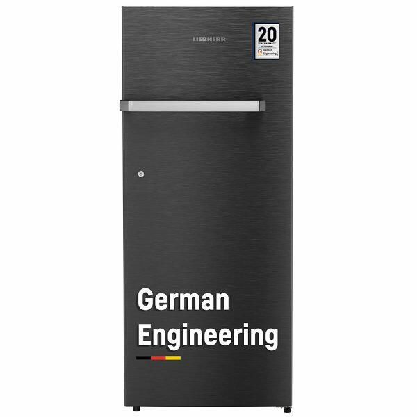 Liebherr DNBBSC 2211, 222L 3 Star Inverter, Direct Cool, Bar Handle, Single Door Refrigerator, 20 Years Warranty on Compressor with Humidity Controller, Black Steel