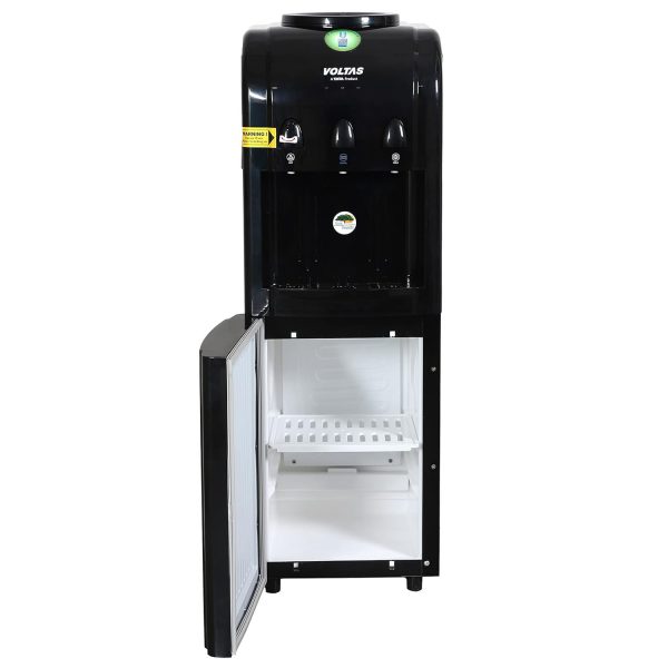 Voltas Pearl RB, Water Dispenser with 20 Litre Refrigerator with 3 Tap Cold, Hot and Normal, Black