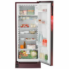 Liebherr DFPRMC 2221, 222L 3 Star Inverter, Direct Cool Single Door Refrigerator, Handsfree, Foot Pedal, Base Drawer,Bar Handle, 20 Years Warranty on Compressor, Red Majestic