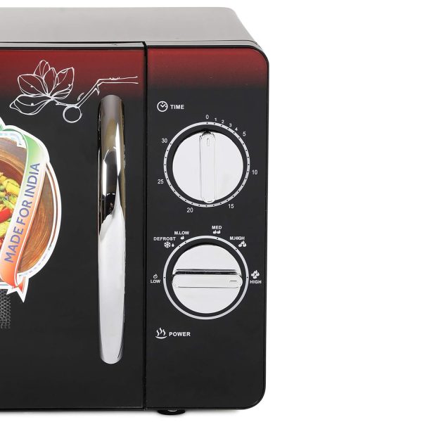 Haier HIL2001MFPH, 20 Litre Solo Microwave Oven with 6 Multi Power Level and Keep Warm Feature, Black