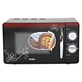 Haier HIL2001MFPH, 20 Litre Solo Microwave Oven with 6 Multi Power Level and Keep Warm Feature, Black