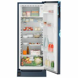 Liebherr DFPiDC 2221, 222 L in 3 star Pure Single-door refrigerator with iCoolTouch UI,Handsfree, Foot Pedal, Base Drawer, 20 Years Warranty on Compressor, Blue Divine