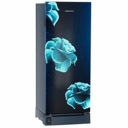 Liebherr DFPiDC 2221, 222 L in 3 star Pure Single-door refrigerator with iCoolTouch UI,Handsfree, Foot Pedal, Base Drawer, 20 Years Warranty on Compressor, Blue Divine