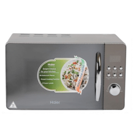 Haier HIL2001CSSH, 20 Litre Convection Microwave Over with Mirror Glass Design and 66 Auto Cook Menu, Silver