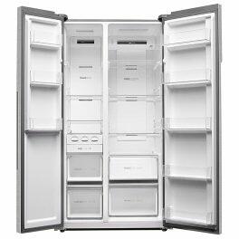 Haier 602 Litre Side by Side Refrigerator, Shiny Steel (HRS-682SS)