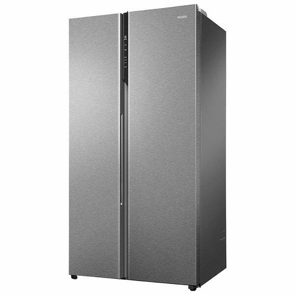 Haier 602 Litre Side by Side Refrigerator, Shiny Steel (HRS-682SS)