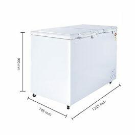 Haier HFC-400DM5 383 Litre Convertible Double Door Deep Freezer with 5 Star, White