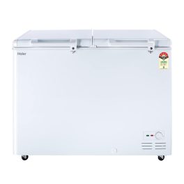 Haier HFC-320DM5 301L Double Door Convertible Deep Freezer with 5 Star, White