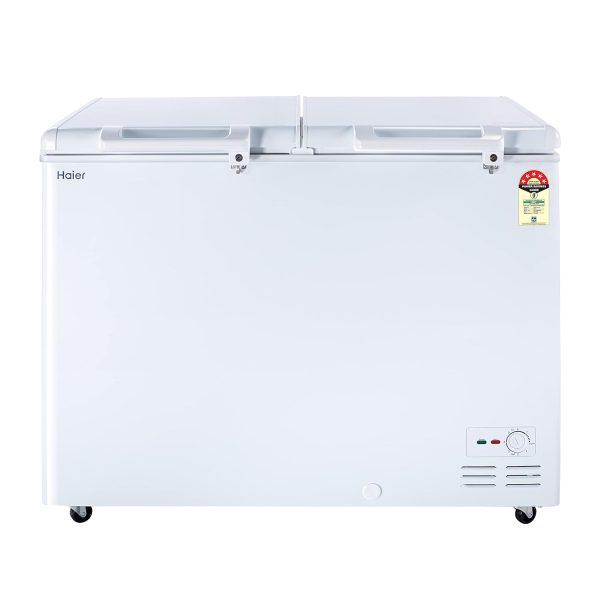 Haier HFC-320DM5 301L Double Door Convertible Deep Freezer with 5 Star, White