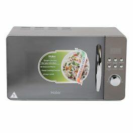 Haier HIL2001CSSH, 20 Litre Convection Microwave Over with Mirror Glass Design and 66 Auto Cook Menu, Silver