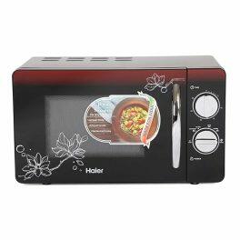Haier HIL2001MFPH, 20 Litre Solo Microwave Oven with 6 Multi Power Level and Keep Warm Feature, Black