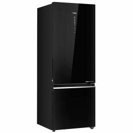 Haier 445 Litre 2 Star Bottom Mount Refrigerator, Black Glass (HRB-4952CKG)