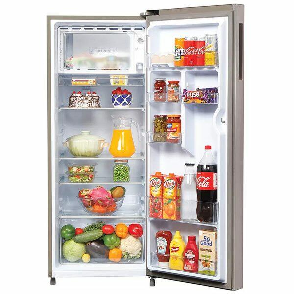 Haier 190 Litre 5 Star Single Door Refrigerator, Inox Steel (HRD-2105BIS)