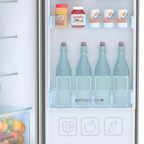 Haier 240 Litre 2 Star Double Door Frost Free Refrigerator, Silver (HRF-2902BMS)